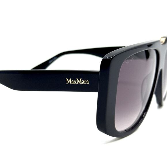 New, MAXMARA Sunglasses Spark1 MM0075 01B Authentic - Picture 7 of 13